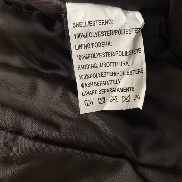 EREDI PISANO Size M Grey Polyester Zip Jacket - Picture 6 of 11